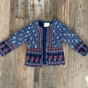 Zara Quilted Boho Girls Jacket